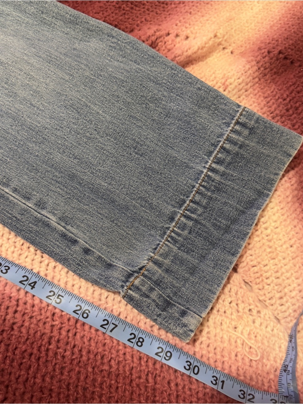 Vintage old navy Light Blue Women's Drawstring Denim Jeans - Picture 11 of 12
